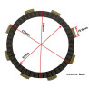 Set of 7 Clutch Friction Discs