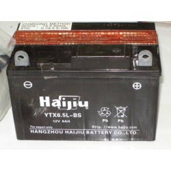 Batterie sans entretien HAIJIU  YTX6.5L-BS pour SKYTEAM ACE 125