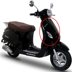 Front Cover (Black) (RM125EFI) ZNEN ZN125T-30A