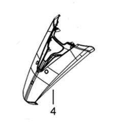 Guard Front Cover (Black) (RM125EFI) ZNEN ZN125T-30A