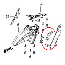 Clip Guia Latiguillo Freno Del (Cargo125)