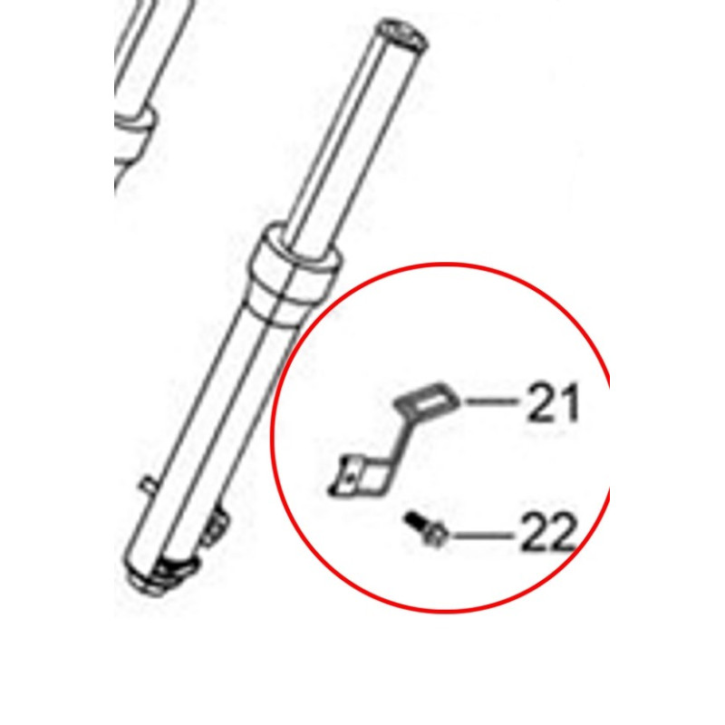 Clip Guia Latiguillo Freno Del (Cargo125)