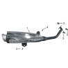 Exhaust Muffler Assy.(EFI) (SGE125i) JJ125T-23 B EFI