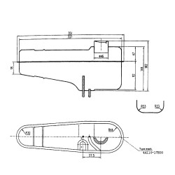 Réservoir Carburant (Noir) MH125