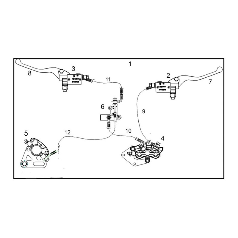 CBS disc brake assembly  E2 MAX