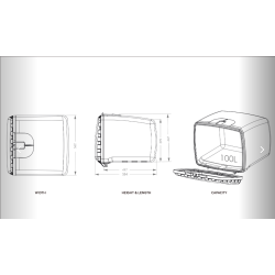 Baul Trasero (Blanco) 36L COOCASE WIZARD LUXURY V36-3