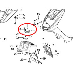 Rejilla Ventilacion Frontal Inferior (S-JOY 125i)
